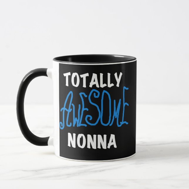Total Phantastisch Nonna Blue T - Shirt und Gesche Tasse (Links)