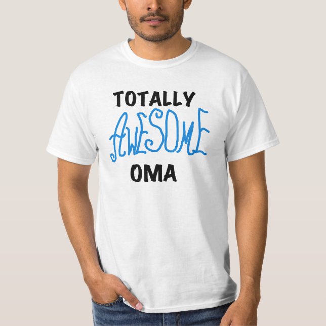 Total Phantastisch Oma Blue T - Shirt und Geschenk (Vorderseite)