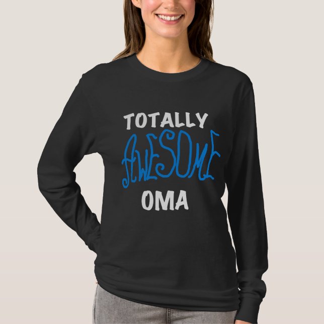 Total Phantastisch Oma Blue T - Shirt und Geschenk (Vorderseite)