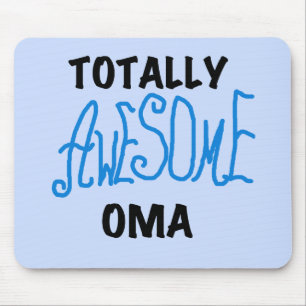 Total Phantastisch Oma Blue T - Shirt und Geschenk Mousepad