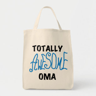 Total Phantastisch Oma Blue T - Shirt und Geschenk Tragetasche