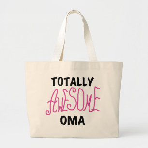 Total Phantastisch Oma Pink T - Shirt und Geschenk Jumbo Stoffbeutel