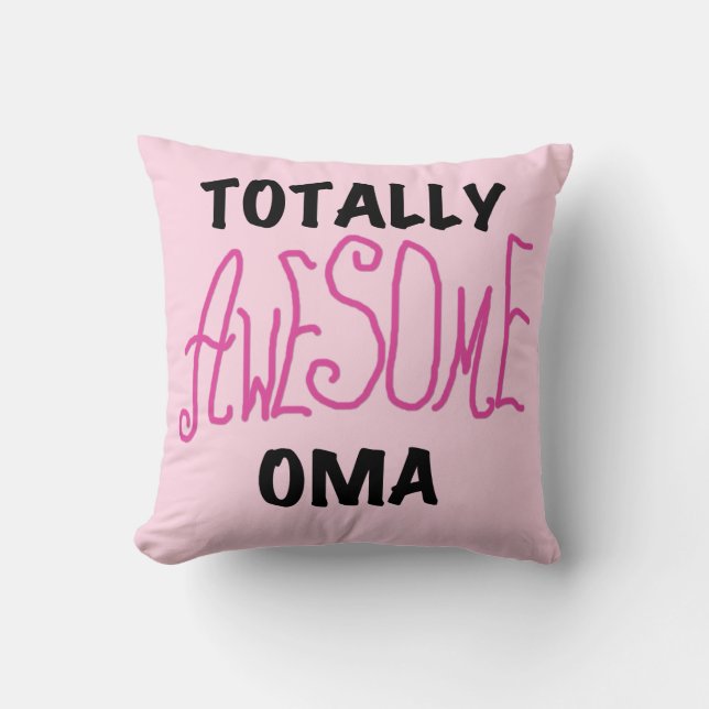 Total Phantastisch Oma Pink T - Shirt und Geschenk Kissen (Vorderseite)