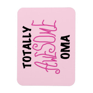 Total Phantastisch Oma Pink T - Shirt und Geschenk Magnet