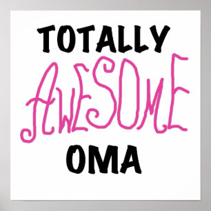 Total Phantastisch Oma Pink T - Shirt und Geschenk Poster