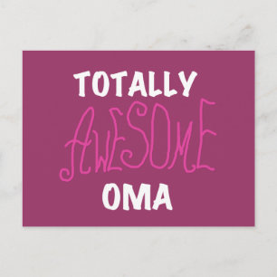 Total Phantastisch Oma Pink T - Shirt und Geschenk Postkarte