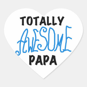 Total Phantastisch Papa T - Shirt und Geschenke Herz-Aufkleber