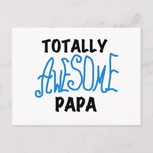 Total Phantastisch Papa T - Shirt und Geschenke Postkarte (Vorderseite)