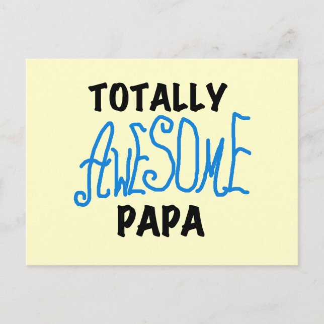 Total Phantastisch Papa T - Shirt und Geschenke Postkarte (Vorderseite)