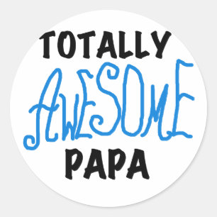 Total Phantastisch Papa T - Shirt und Geschenke Runder Aufkleber