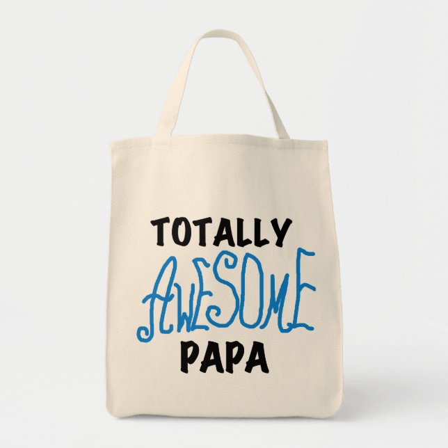 Total Phantastisch Papa T - Shirt und Geschenke Tragetasche (Vorne)