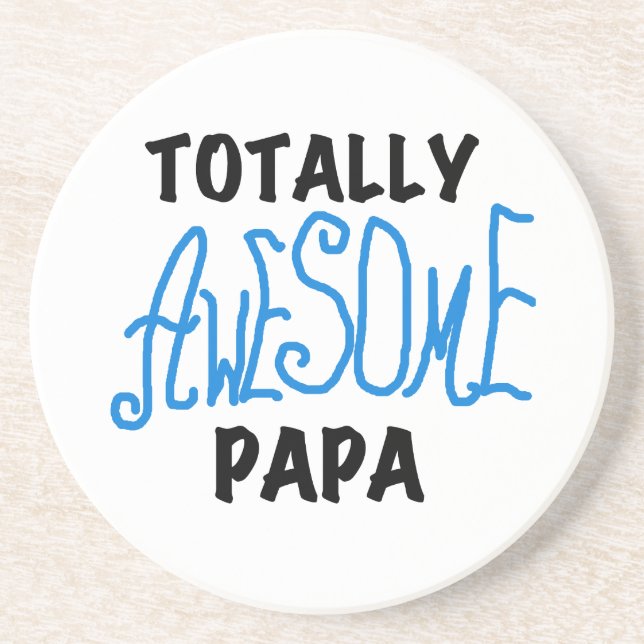 Total Phantastisch Papa T - Shirt und Geschenke Untersetzer (Vorne)