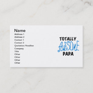 Total Phantastisch Papa T - Shirt und Geschenke Visitenkarte