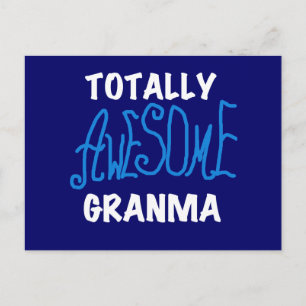 Total Phantastische Granma Blue T - Shirt und Gesc Postkarte