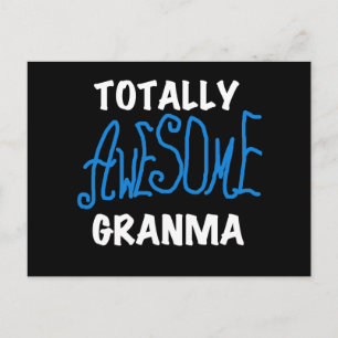Total Phantastische Granma Blue T - Shirt und Gesc Postkarte