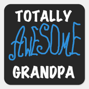 Total Phantastische Opa-T - Shirt und Geschenke Quadratischer Aufkleber