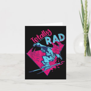 Total Rad, Retro-Ski-Vintage-80er-90er-Ski-Outfit Karte