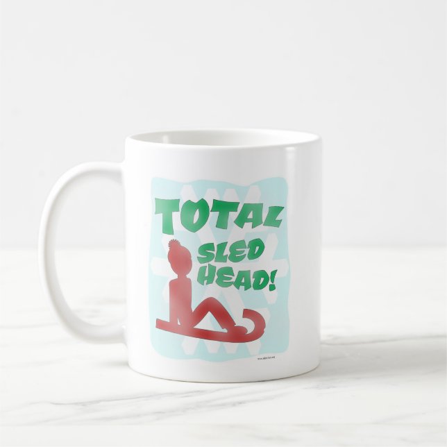 Total Sled Head Funny Holiday Logos Fun Times Kaffeetasse (Links)