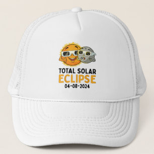Total Solar Eclipse 2024 Brillen Funny Sun Moon Ki Truckerkappe