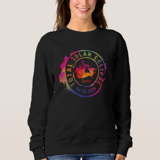 Total Solar Eclipse 2024 Canada Canadian Totality Sweatshirt