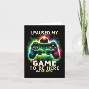 Total Solar Eclipse 2024 Gamer Ich hielt mein Spie Karte