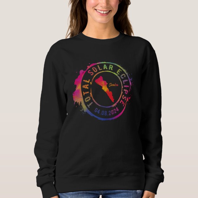 Total Solar Eclipse 2024 Mexico Sinaloa Totality C Sweatshirt (Vorderseite)