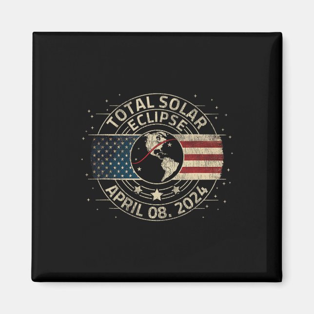 Total Solar Eclipse 2024 Totality Eclipse Path 04. Magnet (Vorne)