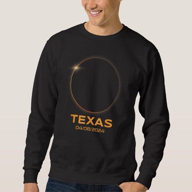 Total Solar Eclipse 2024 Totality Texas Sweatshirt (Vorderseite)