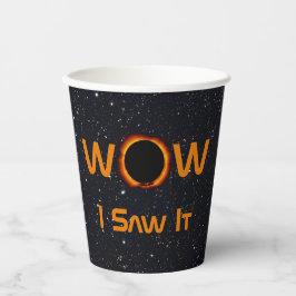 Total Solar Eclipse 2024 WOW I sah es Pappbecher