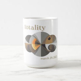 Total Solar Eclipse 2025 lustiges Design. Totalitä Kaffeetasse