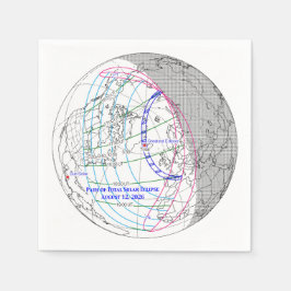 Total Solar Eclipse 2026 Map Serviette