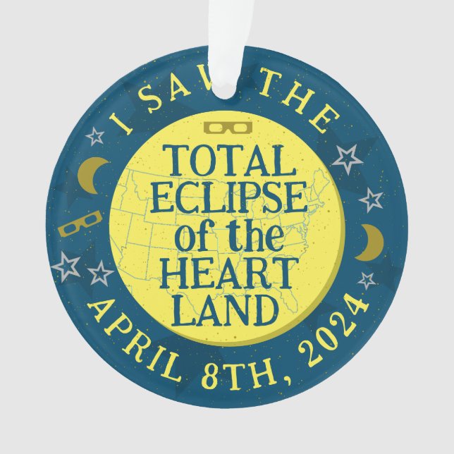 Total Solar Eclipse 8. April 2024 Viewer Souvenir Ornament (Vorderseite)