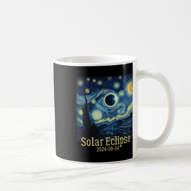 Total Solar Eclipse April 8 2024 Van Gogh Starry N Kaffeetasse (Rechts)