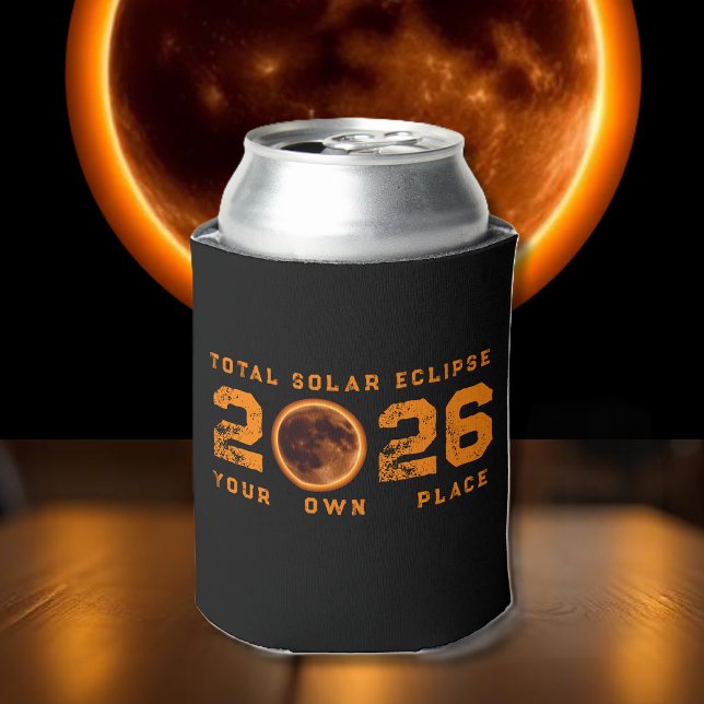 Total Solar Eclipse August 12 2026 Dosenkühler (Total Solar Eclipse August 12 2026 Can Cooler )
