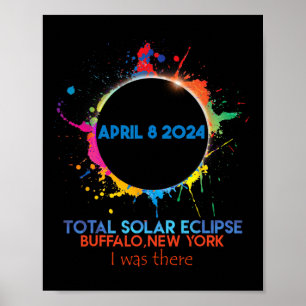 Total Solar Eclipse Buffalo New York 2024 I war di Poster