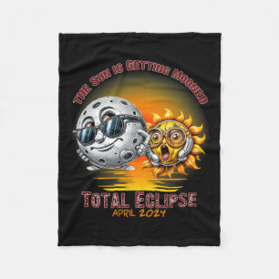 Total Solar Eclipse Chase April 2024 Sun ist Getti Fleecedecke