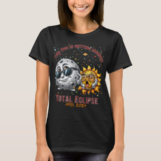 Total Solar Eclipse Chase April 2024 Sun ist Getti T-Shirt