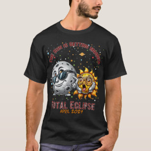 Total Solar Eclipse Chase April 2024 Sun ist Getti T-Shirt
