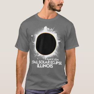 Total Solar Eclipse ILLINOIS 2024 American Totalit T-Shirt