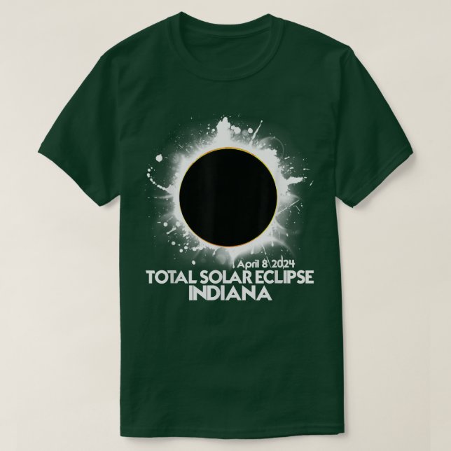 Total Solar Eclipse Indiana 2024 American Totality T-Shirt (Design vorne)
