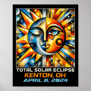 Total Solar Eclipse Kenton Ohio Poster