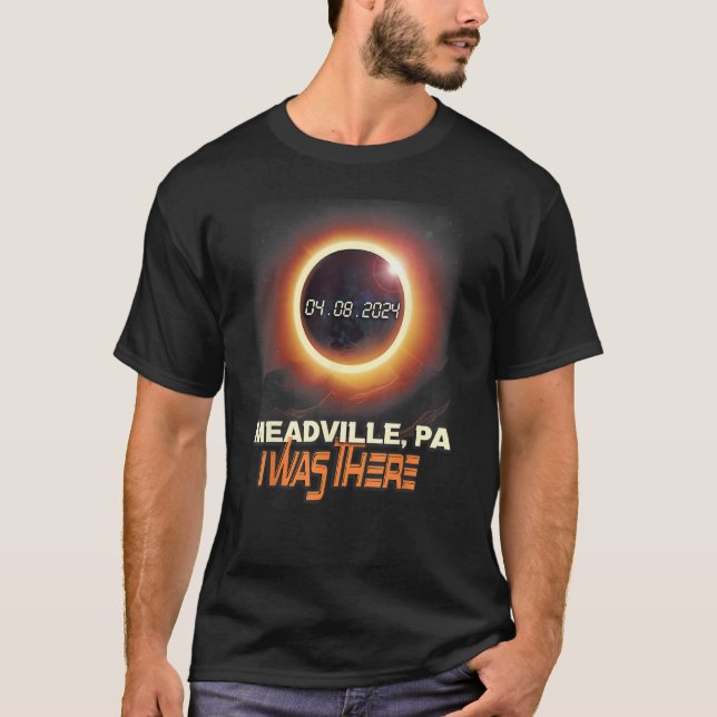 Total Solar Eclipse Meadville Pennsylvania T-Shirt (Vorderseite)