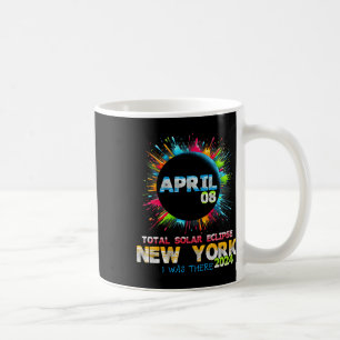 Total Solar Eclipse New York 2024 Farbenfrohe Tota Kaffeetasse