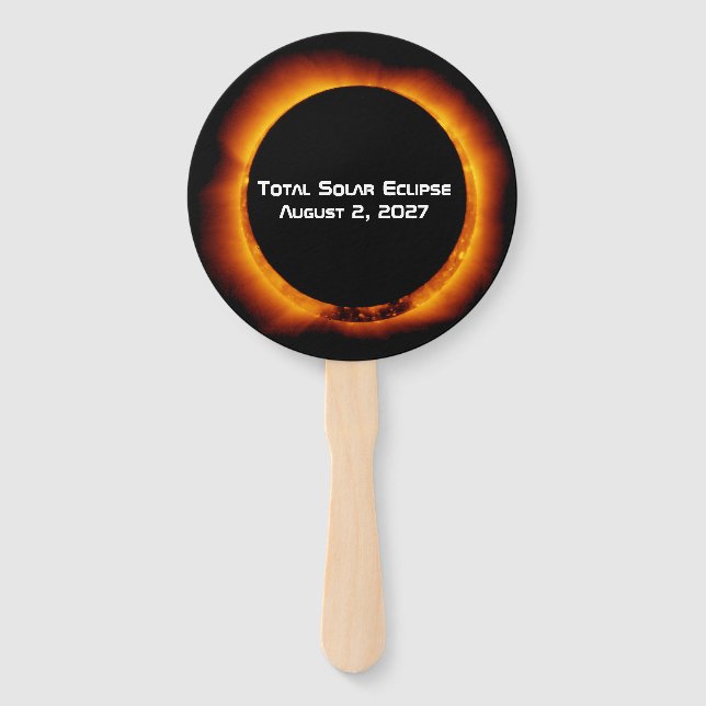 Total Solar Eclipse of the Century 2027 Fächer (Vorderseite)