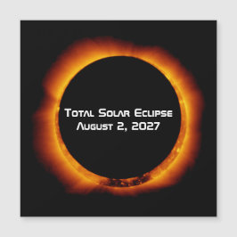 Total Solar Eclipse of the Century 2027 Magnetkarte