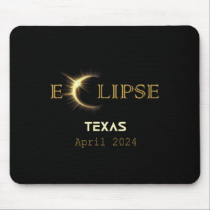 Total Solar Eclipse Texas Totality 8. April 2024 T Mousepad