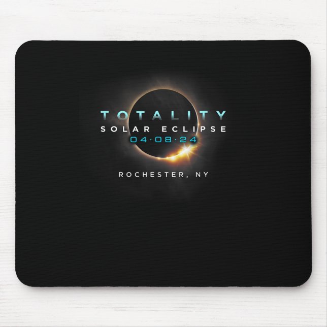 Total Solar Eclipse Totality Rochester New York Mousepad (Vorne)