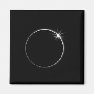Total Solar Eclipse US American Flag Totality 04,0 Magnet