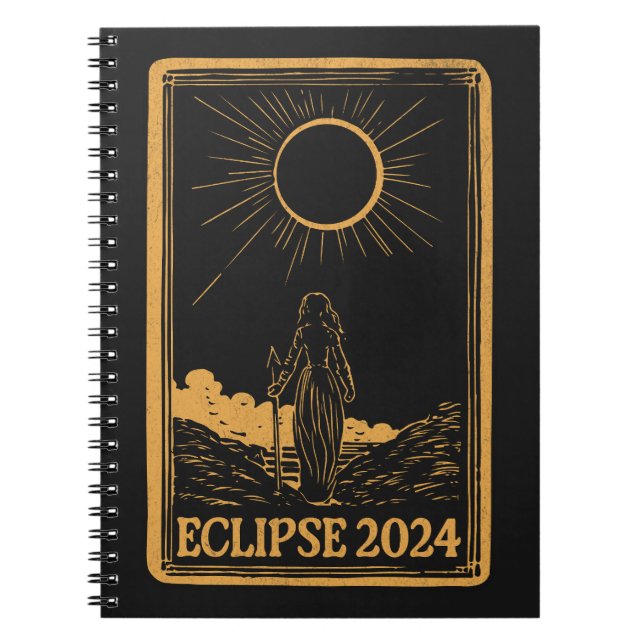 Total Solar Eclipse USA 8. April 2024 Celestial Notizblock (Vorderseite)