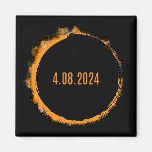 Total Solar Eclipse USA 8. April 2024 Magnet